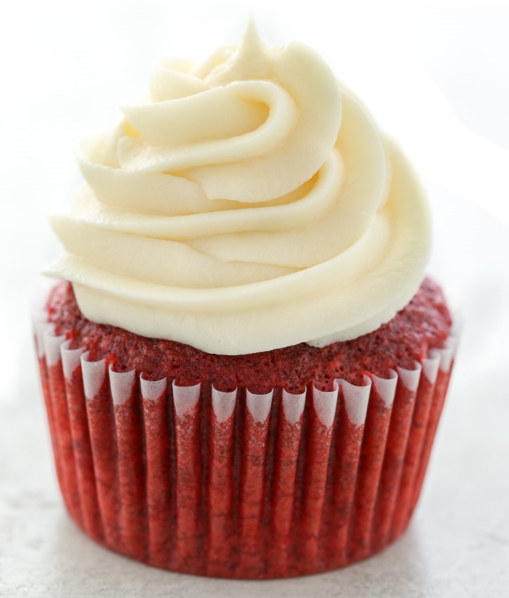 Image of a red velvet cupcake